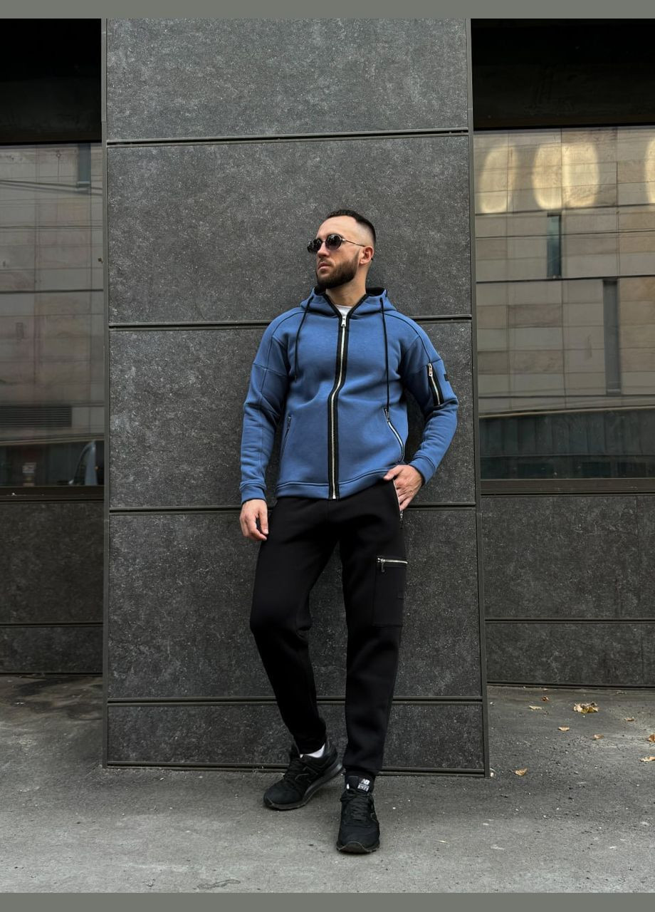 Черные спортивные, повседневный зимние брюки Vakko