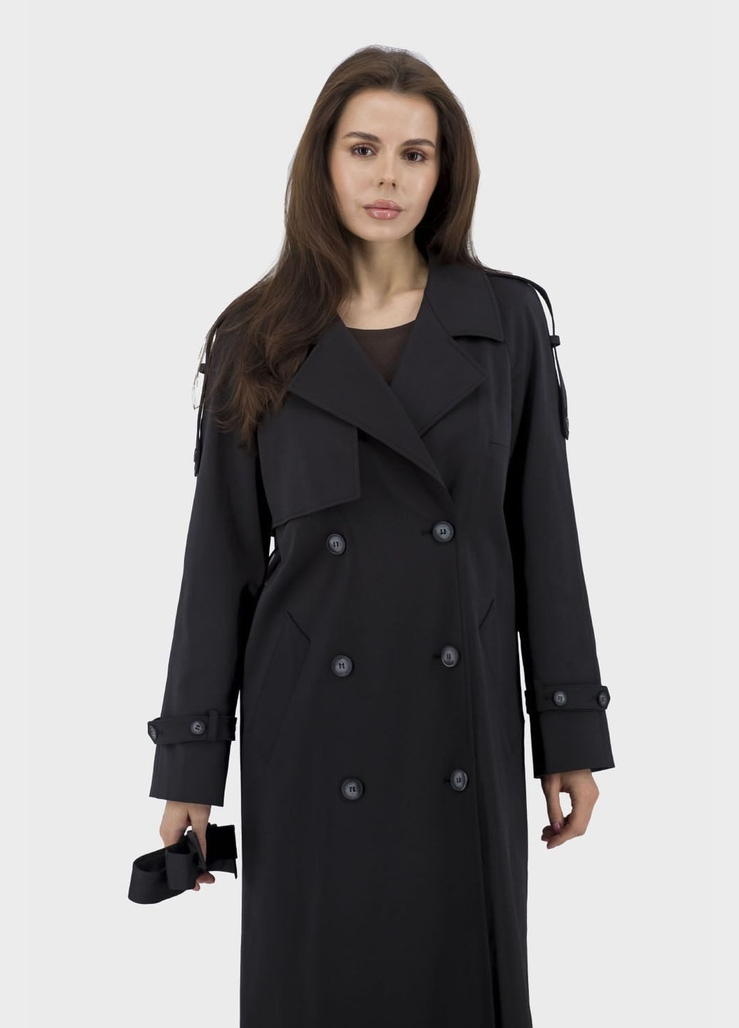 Женский плащ Kent (светлосерый, ), 48002 на пуговицах демисезон (331785550)