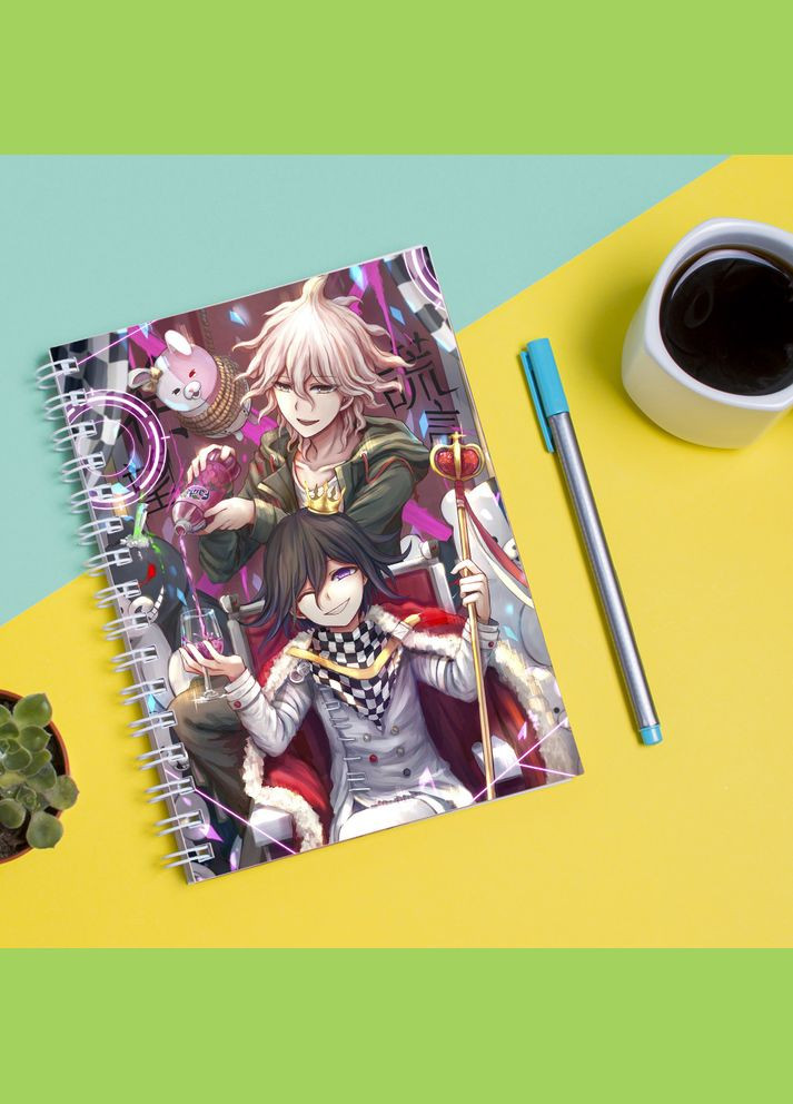 Скетчбук Sketchbook (блокнот) для рисования с принтом Академия Надежды и Отчаявшиеся Ученики Dangan Ronpa Academy Кавун блокнот для малювання (316133761)