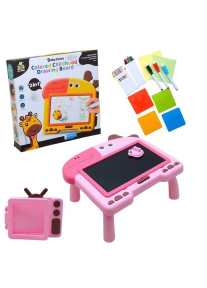 Доска-столик для рисования "Жираф" двусторонняя, с аксессуарами ( ) Jia Bang (372469212)