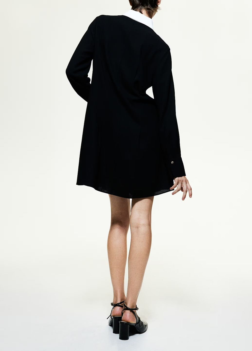 Чорна повсякденний сукня H&M однотонна