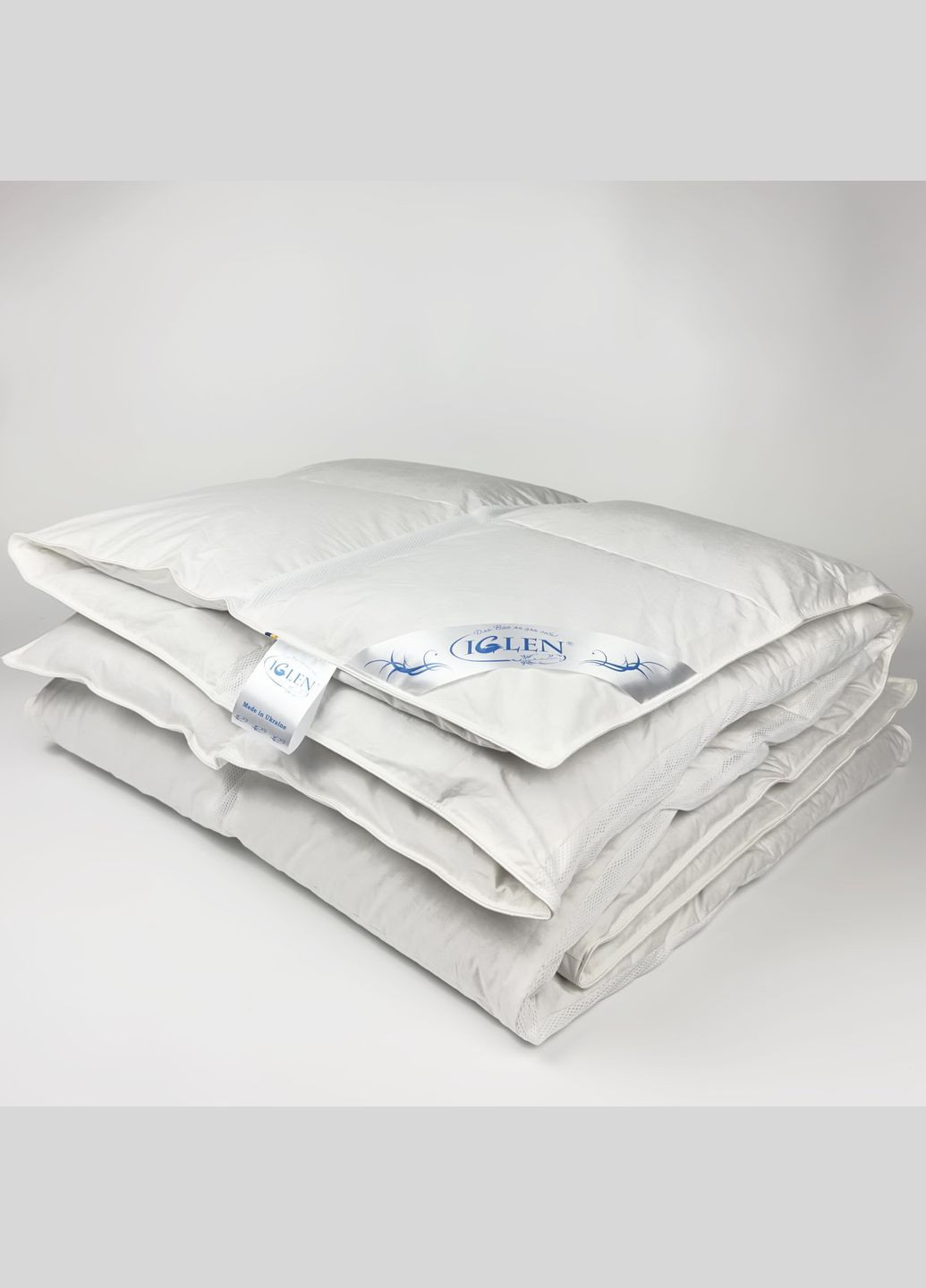 Демисезонное одеяло со 100% серым гусиным пухом полуторное Climatecomfort 140х205 () Iglen 140205110g (282313186)