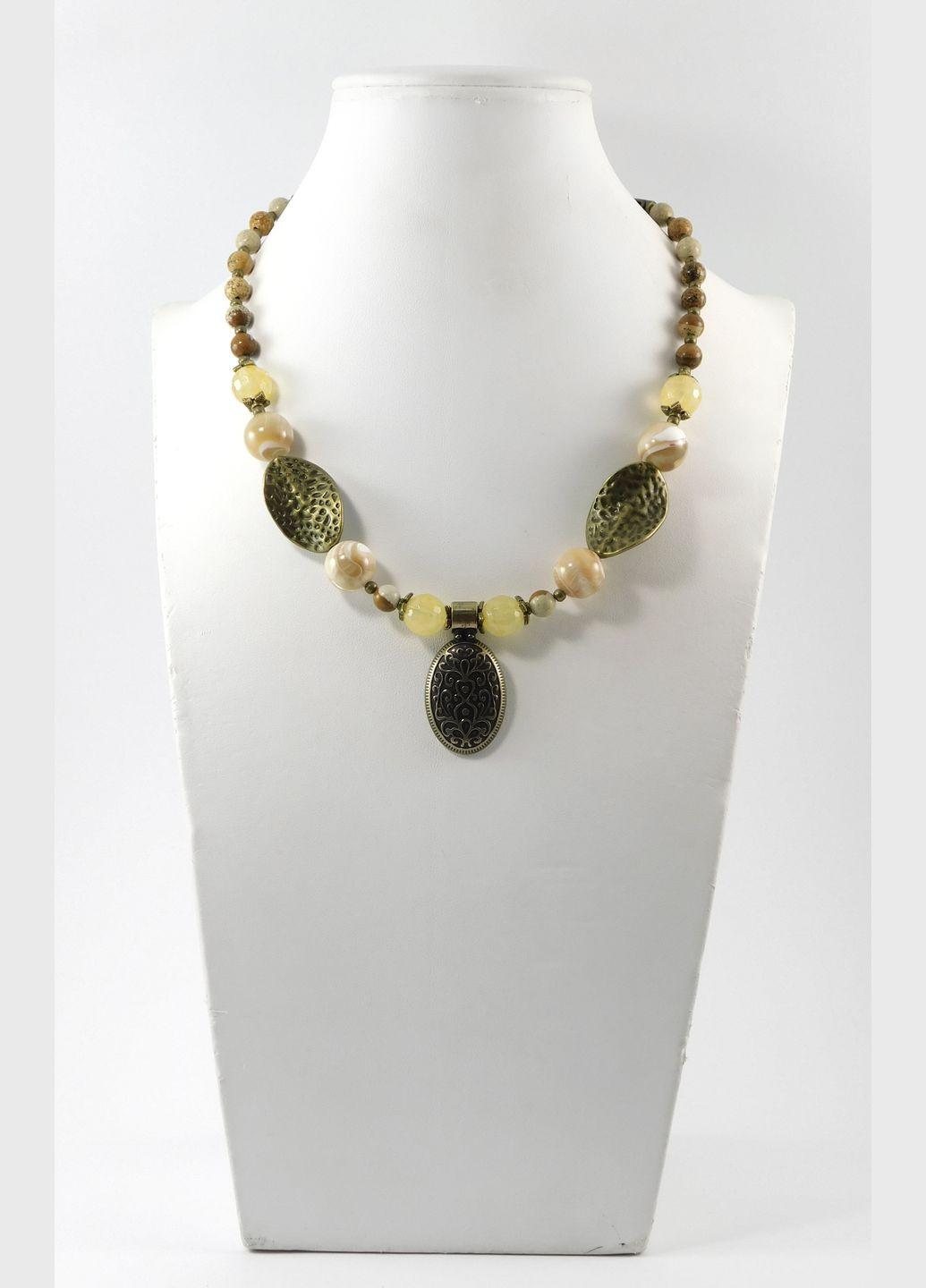 Намисто "Каракум" Перламутр, Цитрин, Яшма Fursa fashion (322315467)