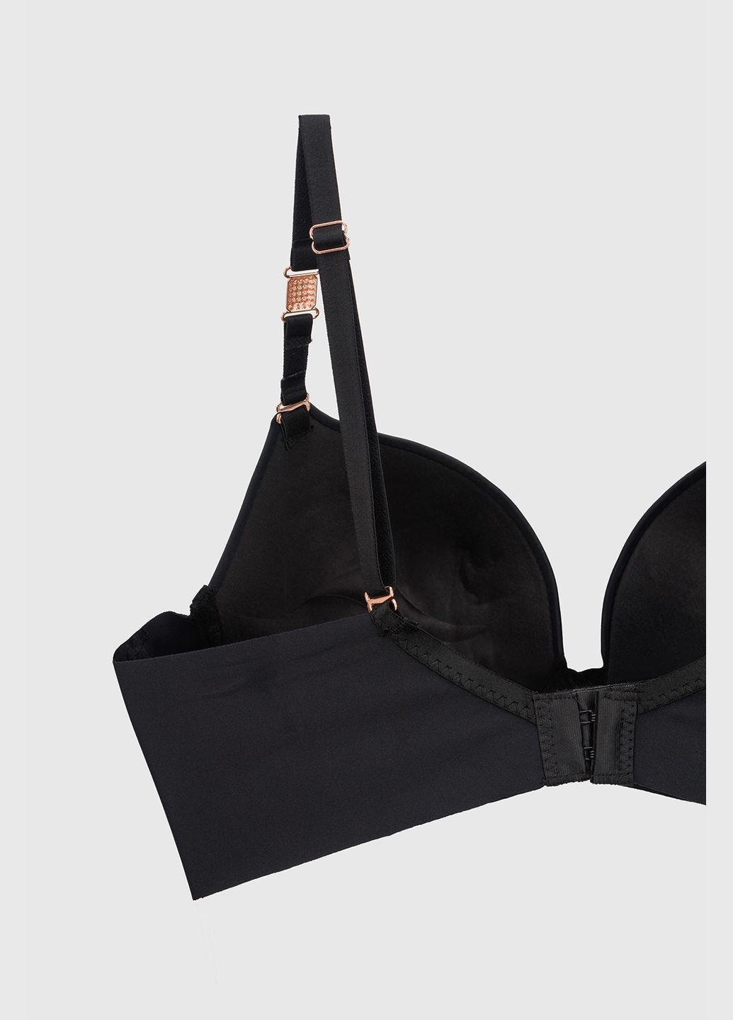 Чёрный бюстгалтер Blue Rose