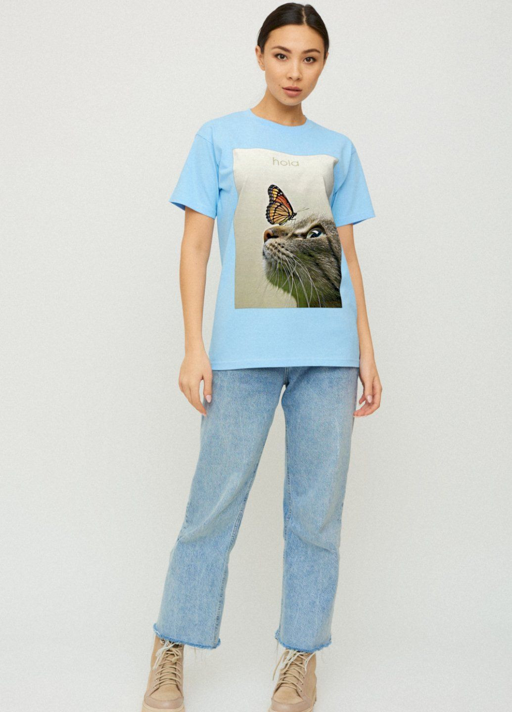 Футболка Boyfriend / air print / YAPPI - (225426126)