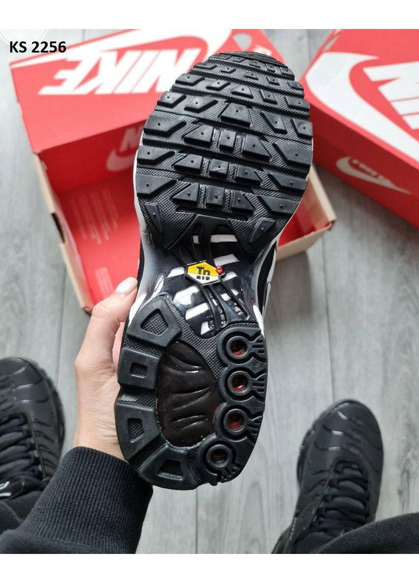 КРОССОВКИ ЖЕНСКИЕ NIKE AIR TN MAX PLUS WHITE BLACK НАЙК АИР МАКС ТН ПЛЮС No Brand чёрные демисезоны (367177822)