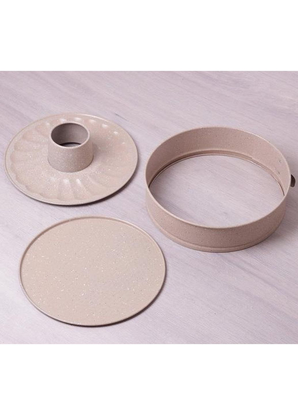 Форма Marble для выпечки разъемная со сменным дном для кекса Ø26х7 см Kamille (289369247)