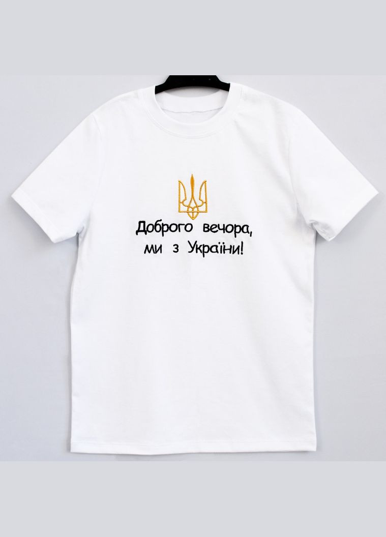 Біла літня футболка доброго вечора дівчинці Ladan
