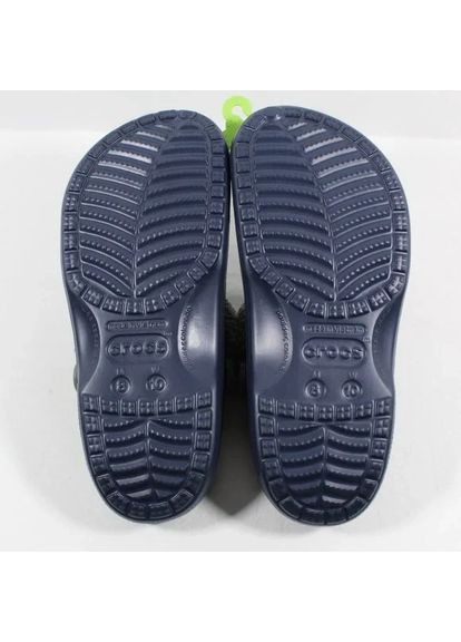 Крокс Теплые Синие Сабо Unisex Baya Fuzz Strap Clog Navy Crocs Lined (349864911)