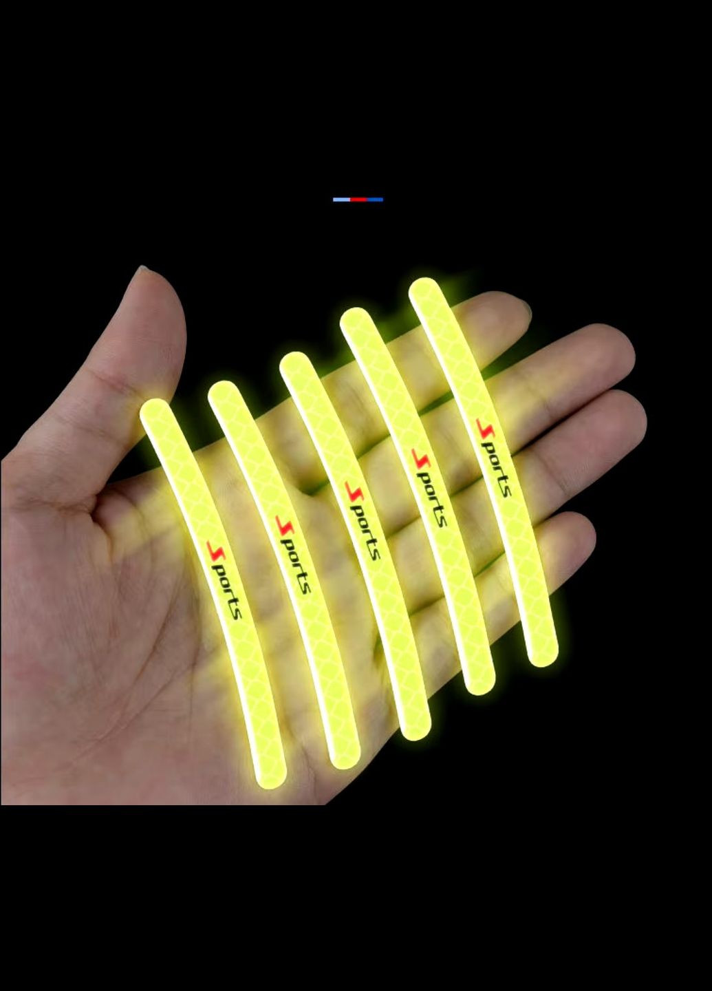 Наклейки смужки світловідбиваючі на колеса Автомобіля / Велосипеда / Мопеда на 4 колеса 20шт. No Brand (341324970)