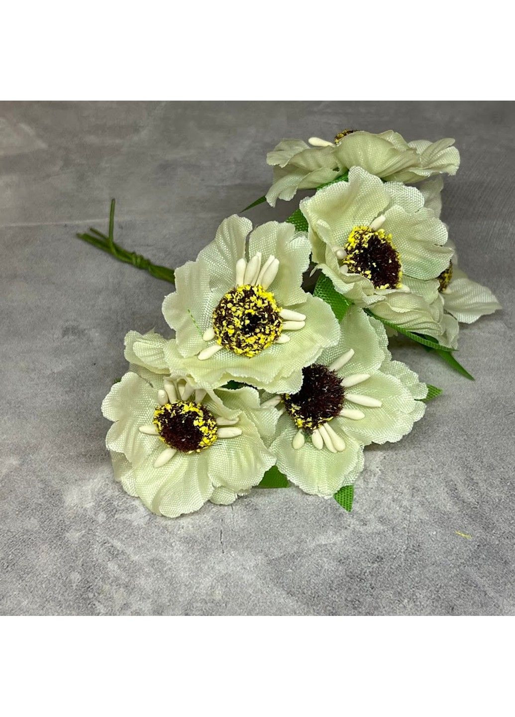 Мак дикий, цвет молочный, арт 018571, 1 букет - 6 шт. No Brand (341307631)