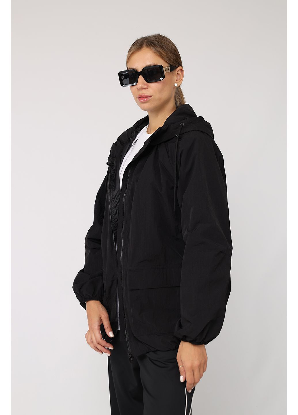 Вітровка жіноча колір чорний ЦБ-00279721 Yuki (361305124}