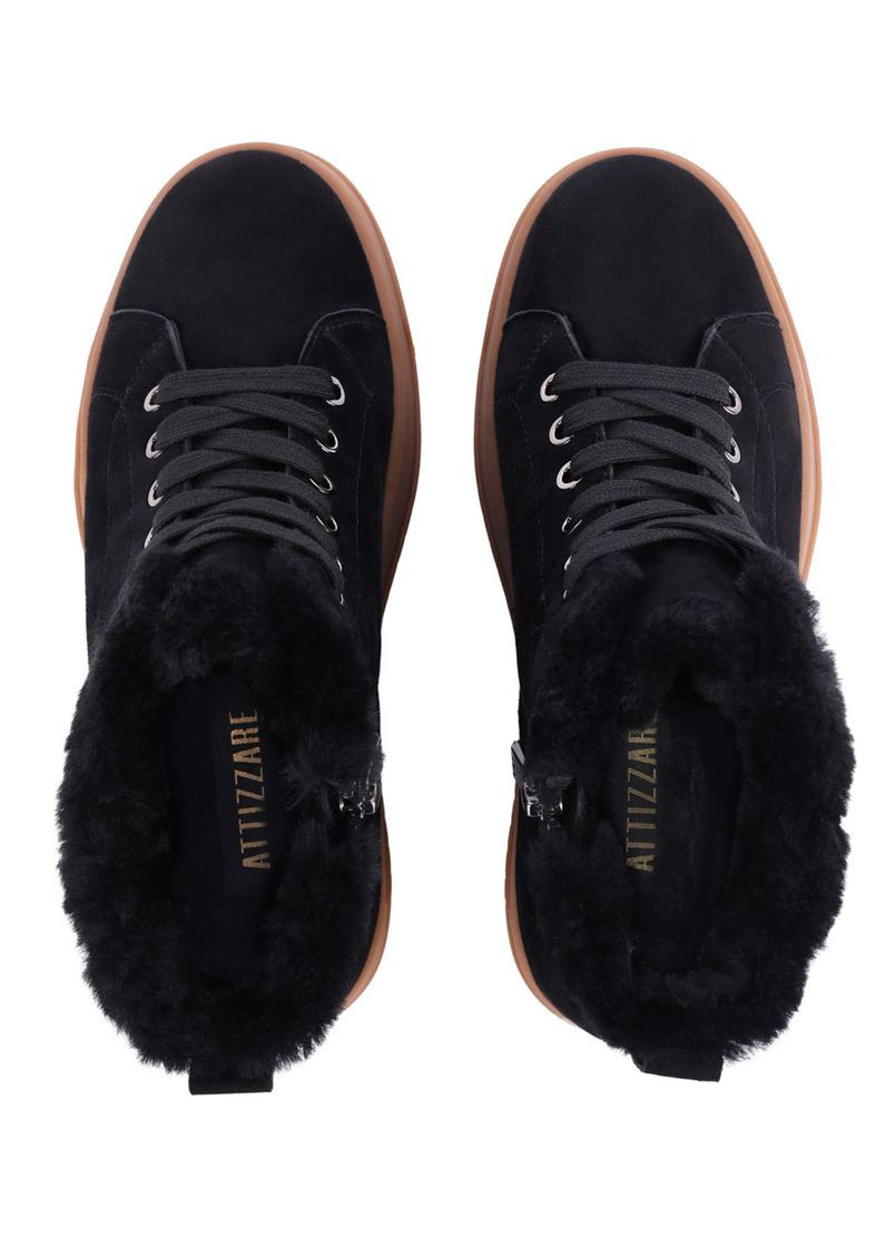 Жіночі Черевики 201-3201-20 Чорний Велюр Attizzare (368754167)