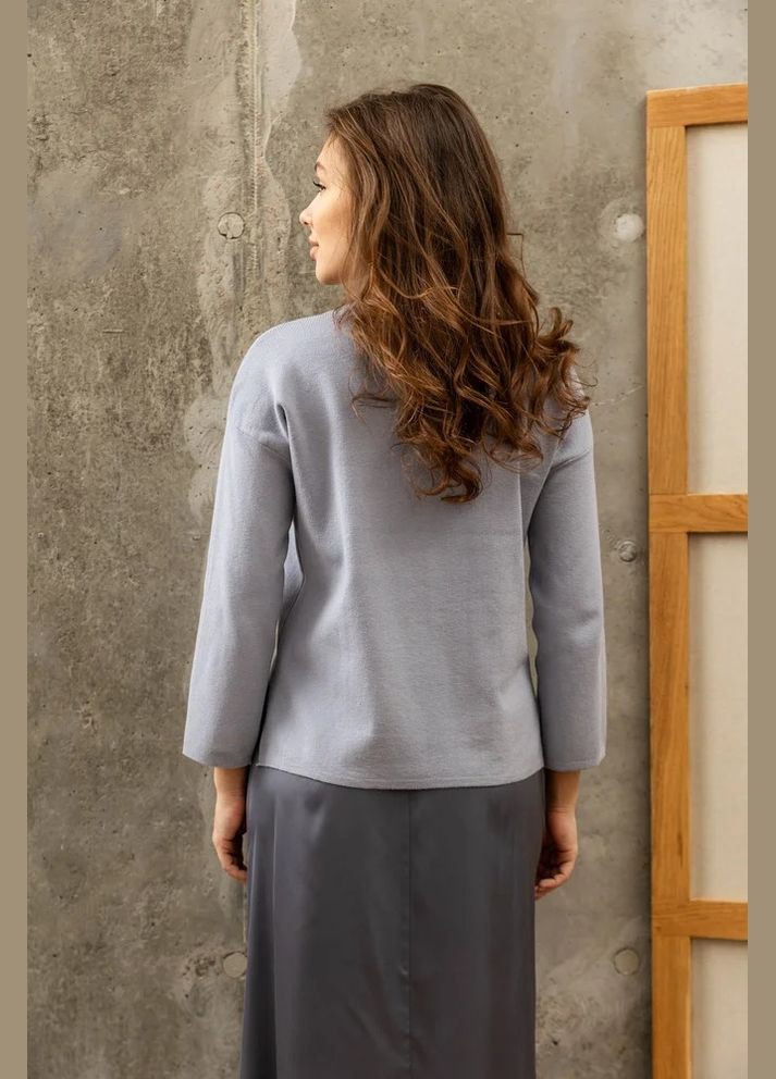 Графитовая кэжуал однотонная юбка Seventeen годе