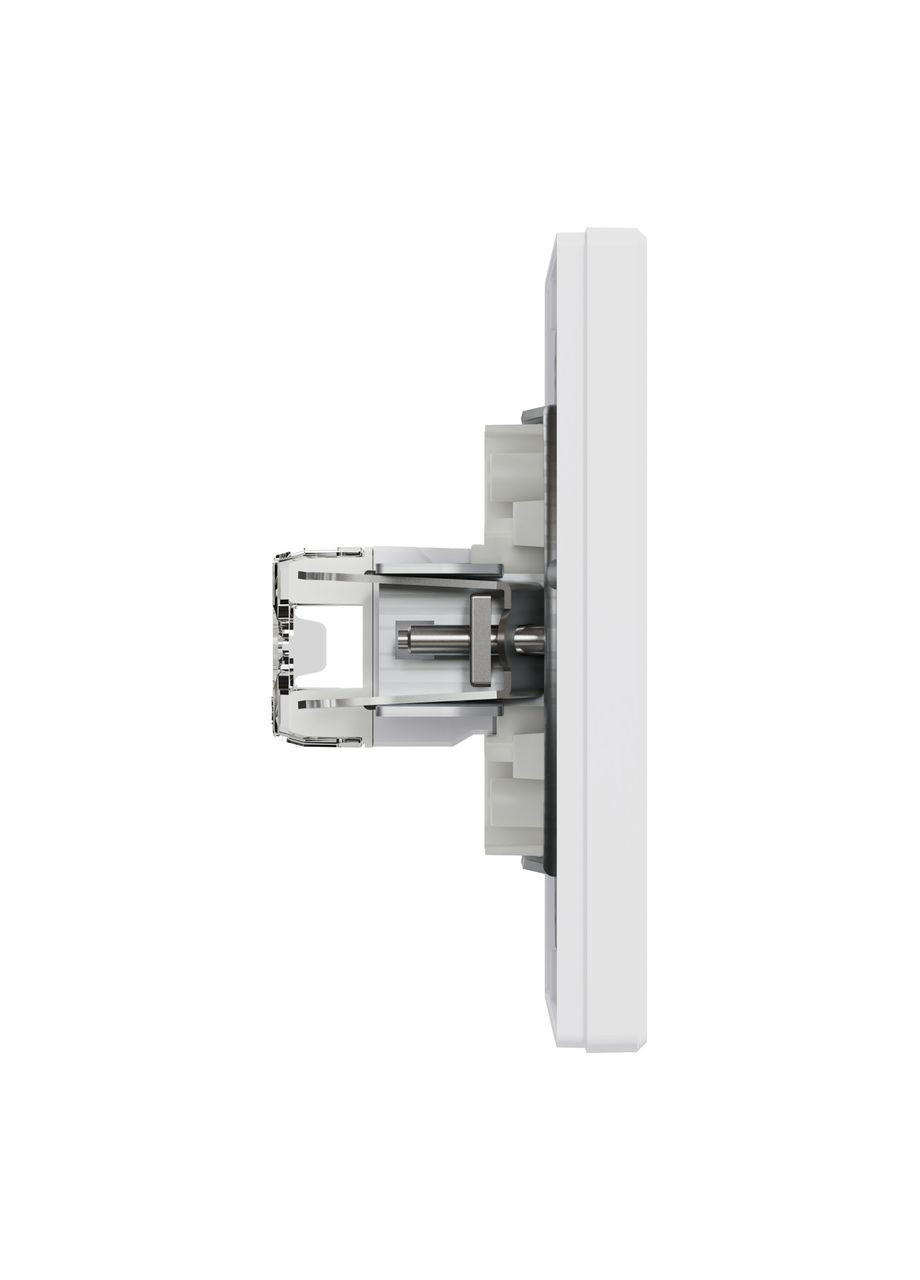 Розетка комп'ютерна rj45 подвійна utp кат. 5е, білий, Asfora, EPH4400121 Schneider (372582377)