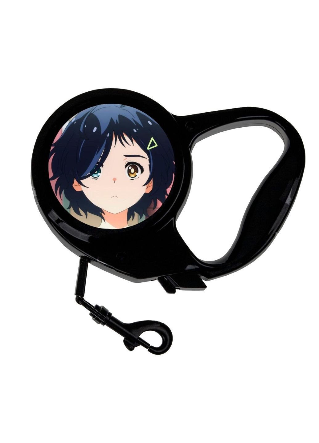 Повідець-рулетка для тварин із принтом Аніме Пріоритет диво яйця #0001 3 м чорний No Brand (309156409)