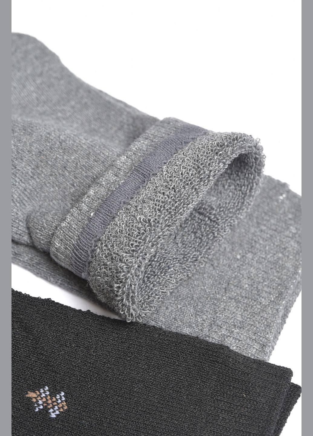 Комбинированные набор носков мужских махровых 2 штуки Let's Shop однотонные (304368513)