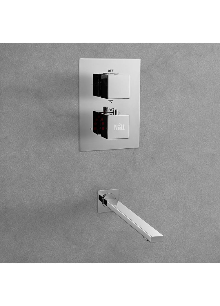 Душевая система с термостатом внутреннего монтажа с изливом Nett TSH-521 (352730036)