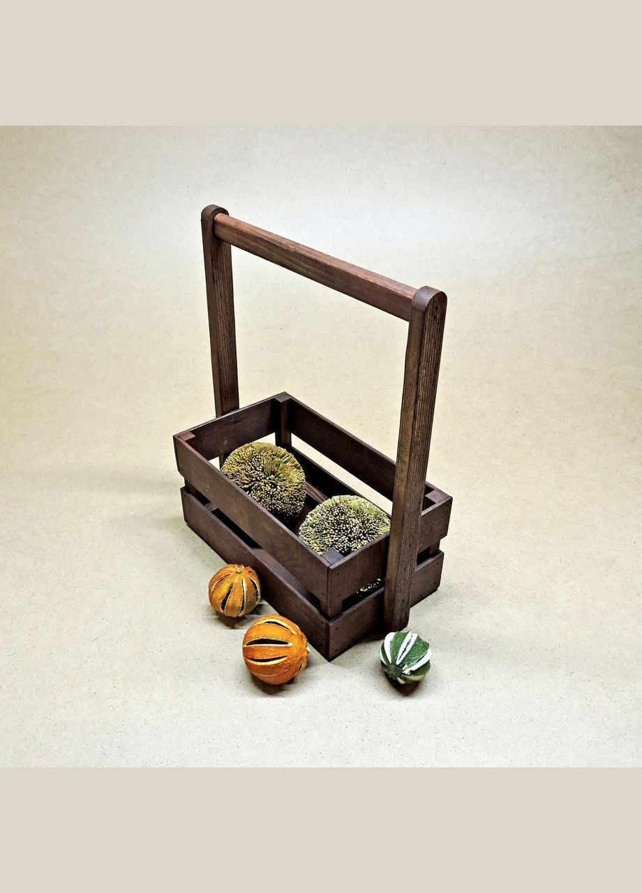 Подарунковий кошик з дерева Тілтон 15х26 мокко (ПДК-0023210) No Brand (328910340)