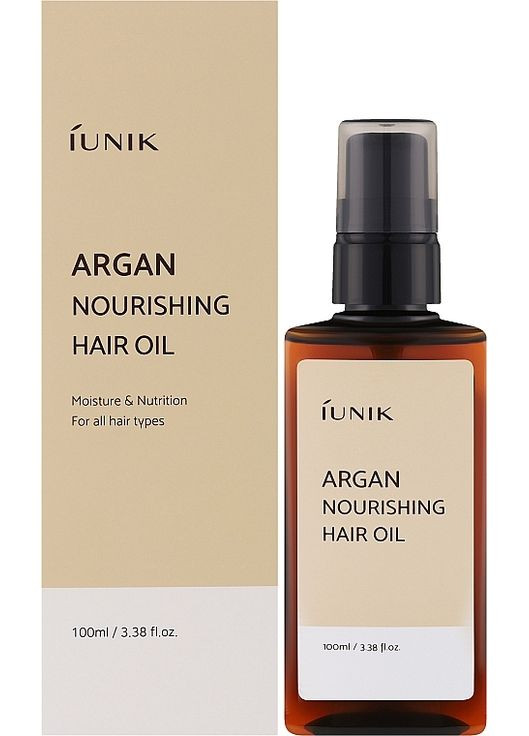 Арганова живильна олія для волосся Argan Nourishing Hair Oil 100ml (1324069-31159681) Iunik (368632928)