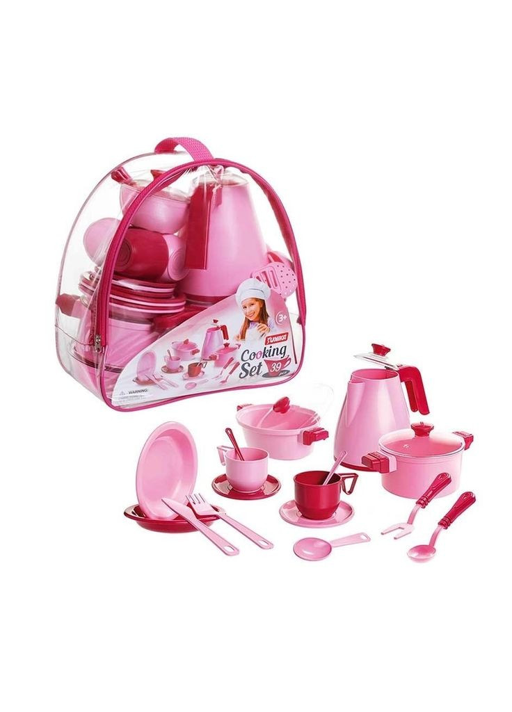 Детский игровой набор посуды "Cooking Set" 71764 Юника, 39 предметов, в сумке (4820041671764) Unika (292709516)