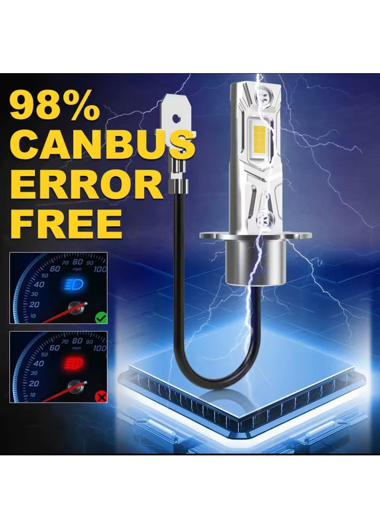 2 Светодиодные лампы H3 LED противотуманка H3 LED 12 V No Brand (315362517)