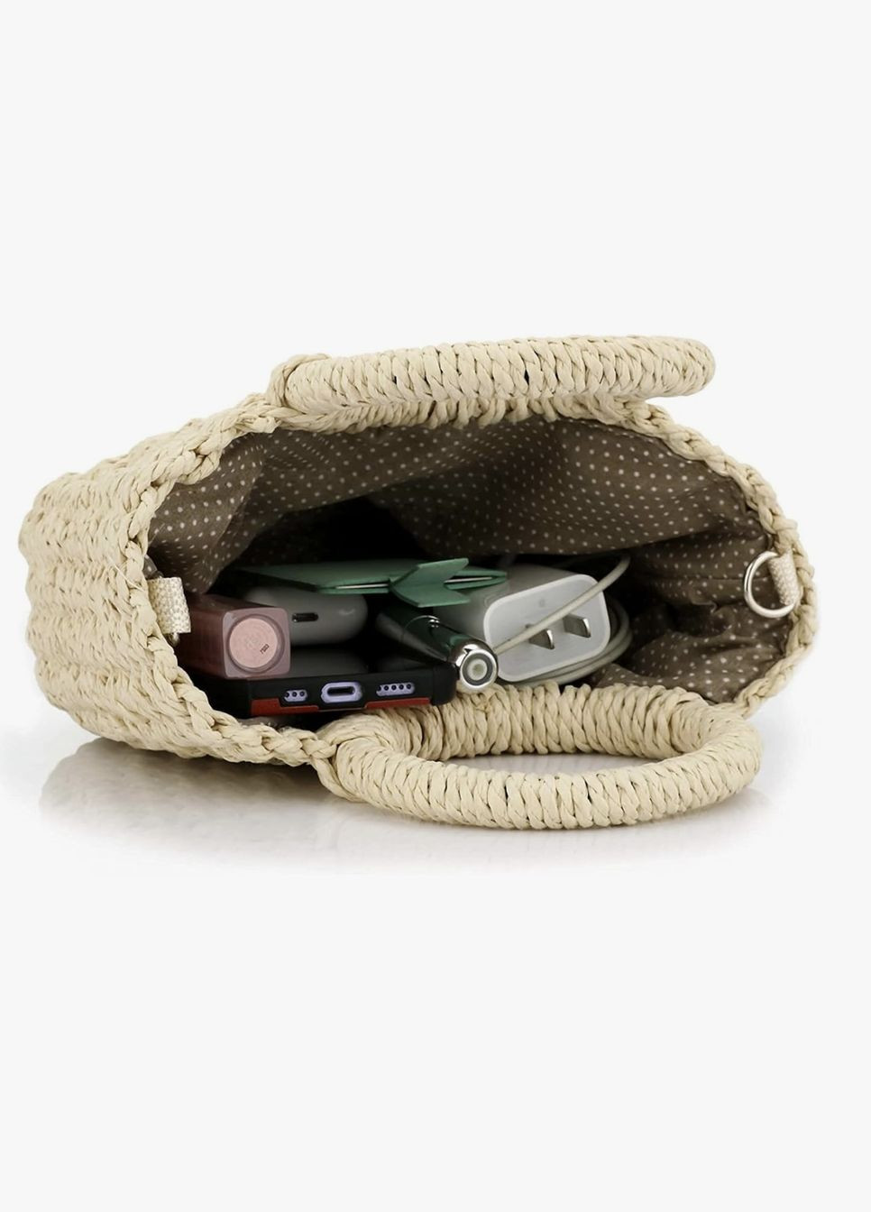 Женская маленькая летняя плетеная сумка с длинной ручкой MINI No Brand (342100123)