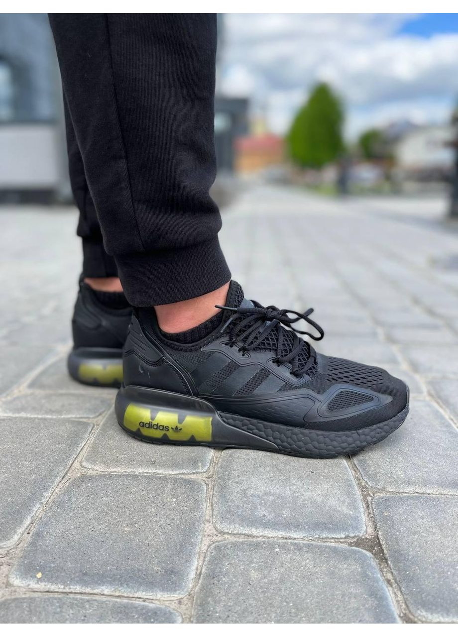 Черные демисезонные кроссовки мужские adidas zx 2k boost black адидас zx 2k изи буст No Brand