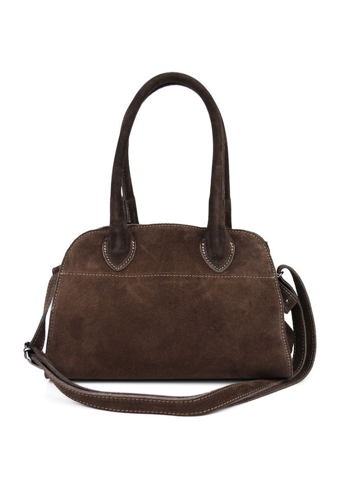 Замшевая женская сумка тоут Италия fz3752_chok в цвете шоколад Firenze (317342745)