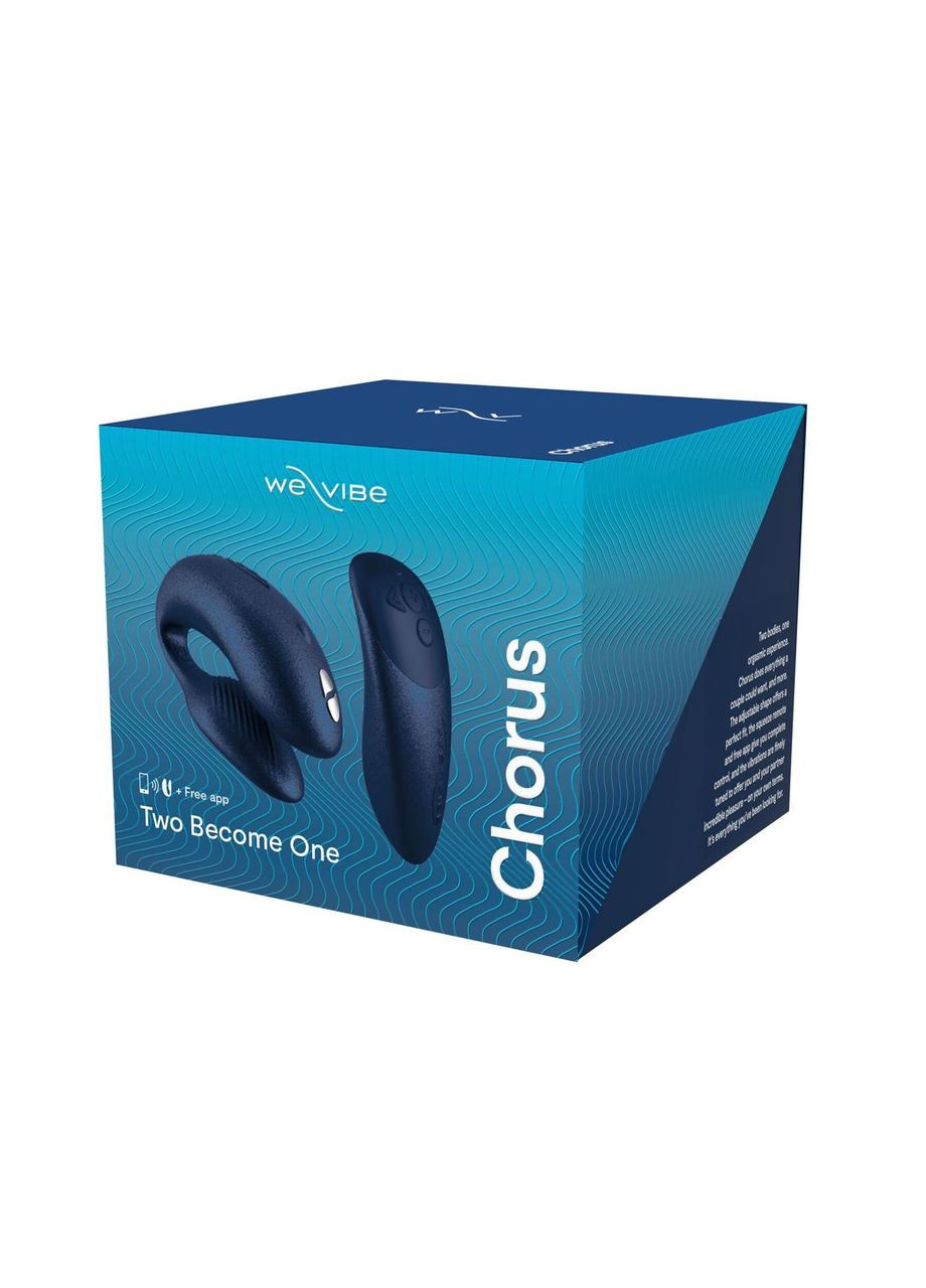 Смарт-вибратор для пар We-Vibe Chorus Cosmic Blue, сенсорное управление вибрациями сжатием пульта No Brand (366877648)