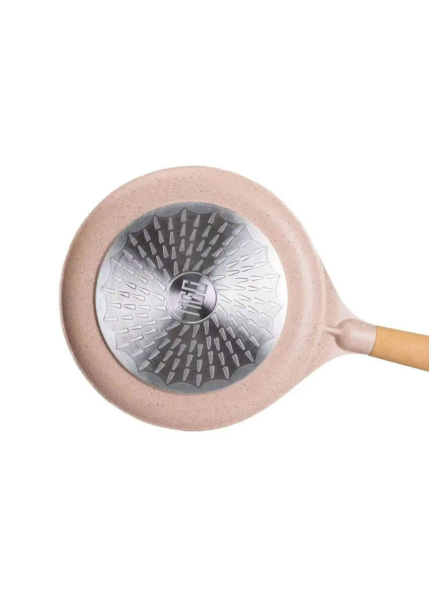 Алюминиевая блинная сковорода с мраморным антипригарным покрытием Ø 26 см, толстое дно бежевый HP-4-429CR MGC (368767356)