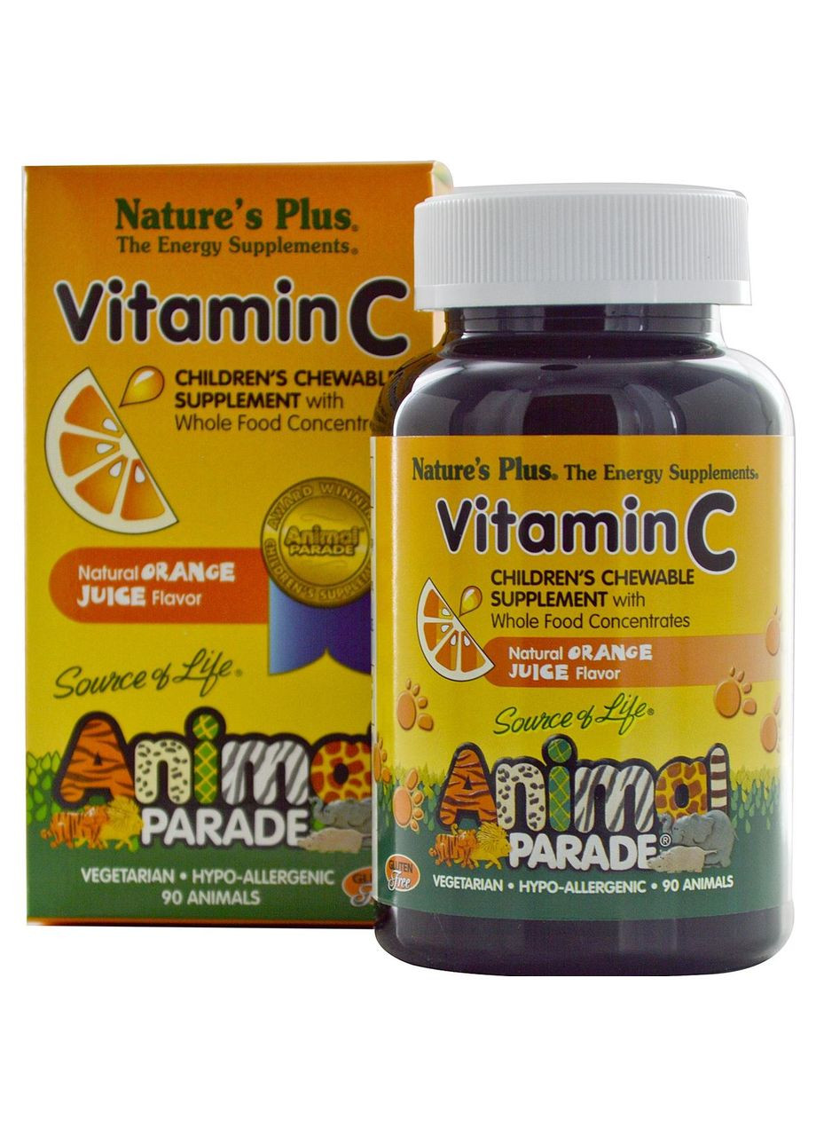 Витамин С,, 90 жевательных конфет Nature's Plus (364311164)