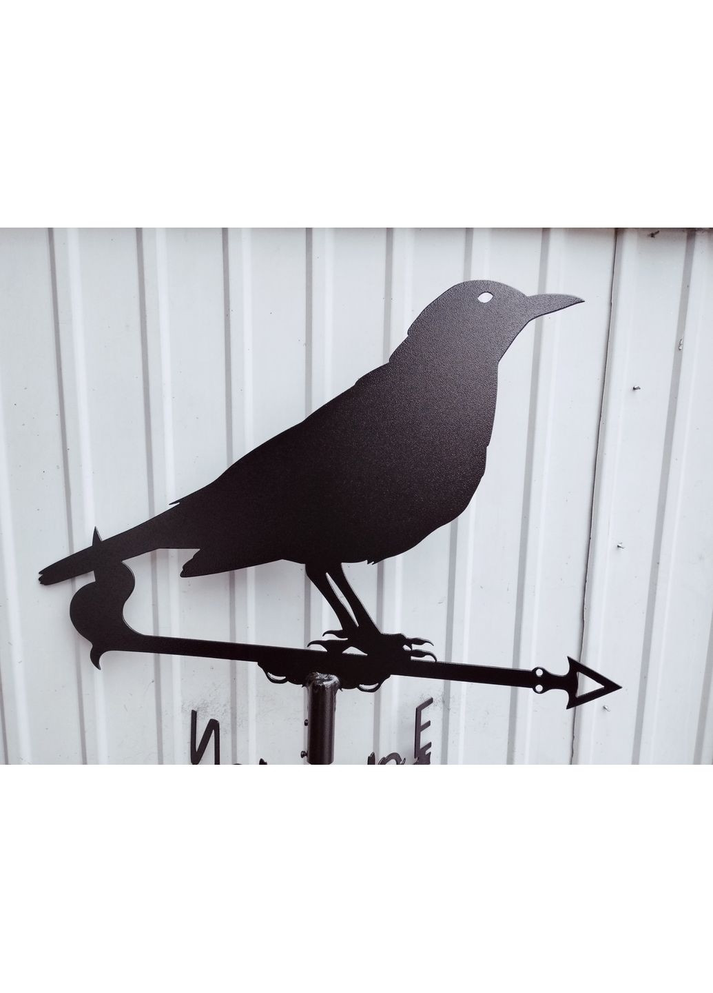 Флюгер на будинок Ворона №3, флюгер на дах з металу 3 мм. No Brand (368896759)