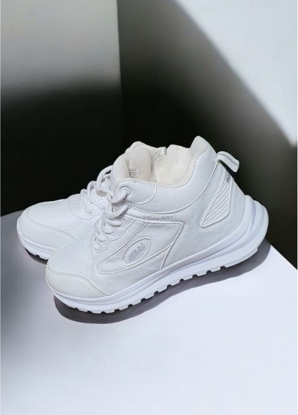 Белые кроссовки зимние No Brand