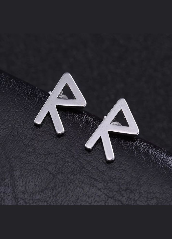 Серьга-гвоздик Руна из нержавеющей стали в скандинавском стиле [ESS2019062139] Viking (338624642)
