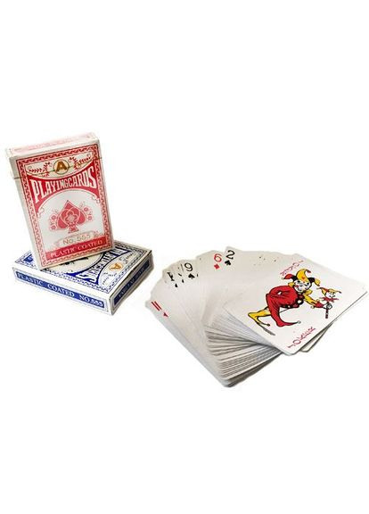 Игральные карты CN275 с ламинированный покрытием, (1 колода - 54 карты) No Brand (292708463)