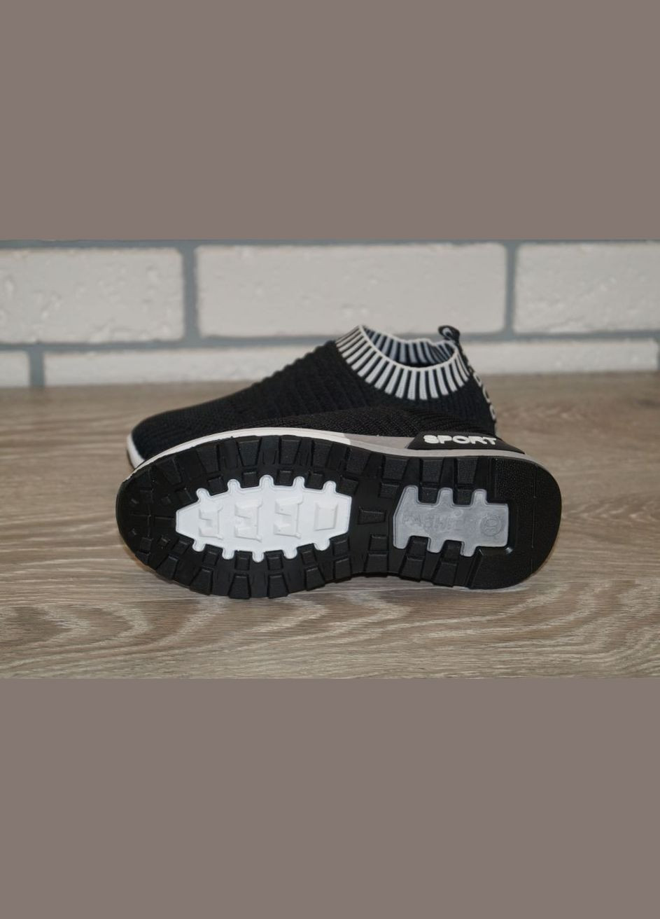 Черные демисезонные кроссовки текстильные детские черные XIFA