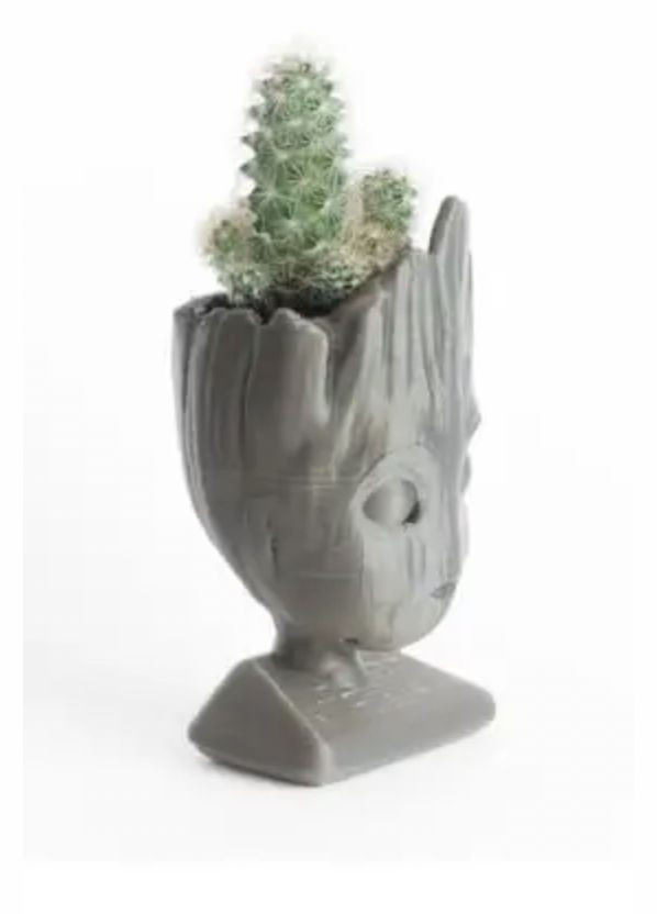 Оригінальний горщик для квітів настільний декоративний "Грут" Вазон - кашпо квітковий пластиковий UA3D (304997091)