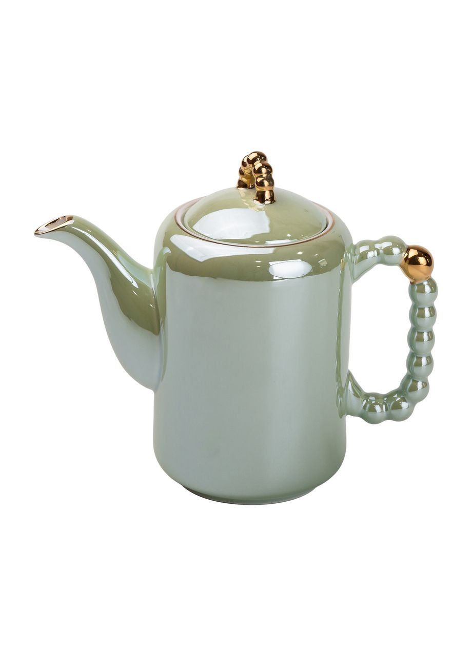 Чайный сервиз керамический на 6 персонах 8 предметов, зеленый Yiwu (322503787)