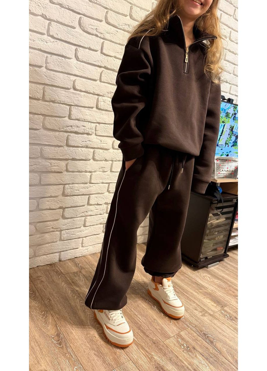 Качественный подростковый костюм на флисе «Два канта» ЗАМЕРЫ В ОПИСАНИИ DK/DL Мода без кордонів (369529839)