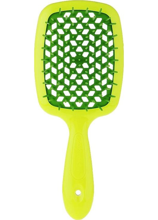 Расческа для волос Superbrush, желтый с зеленым Janeke (336551330)