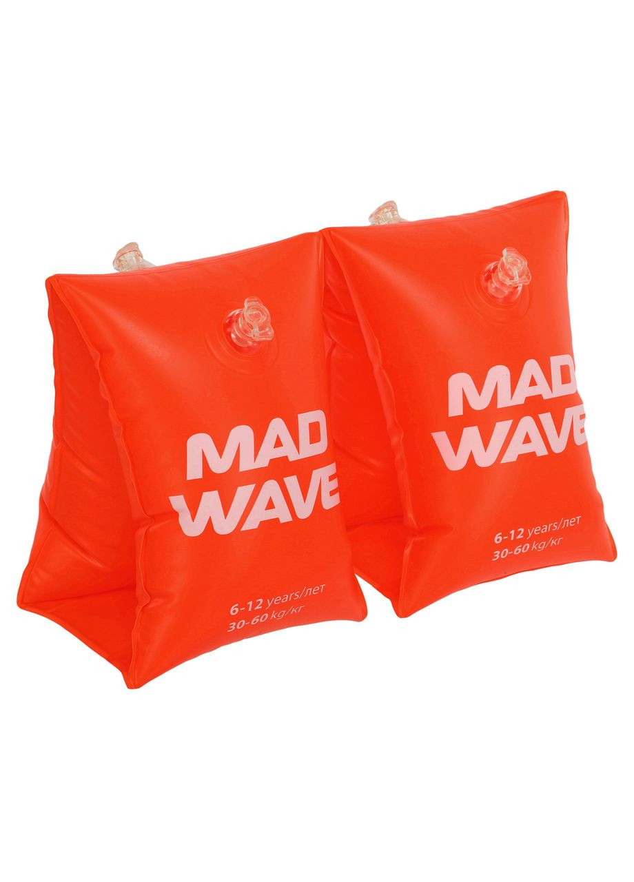 Нарукавники для плавания детские надувные 2шт MW M075605 (PVC, размер One Size, возраст 2-6 лет, ) Mad Wave (361435850)