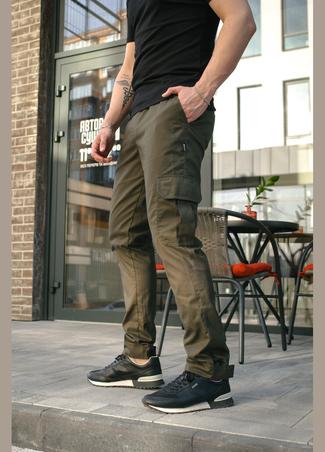 Базові котонові штани-карго⚜️ Luna (323469022)