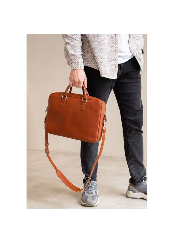 Сумка мужская кожаная через плечо Briefcase 2.0 светло-коричневый The Wings (302008432)