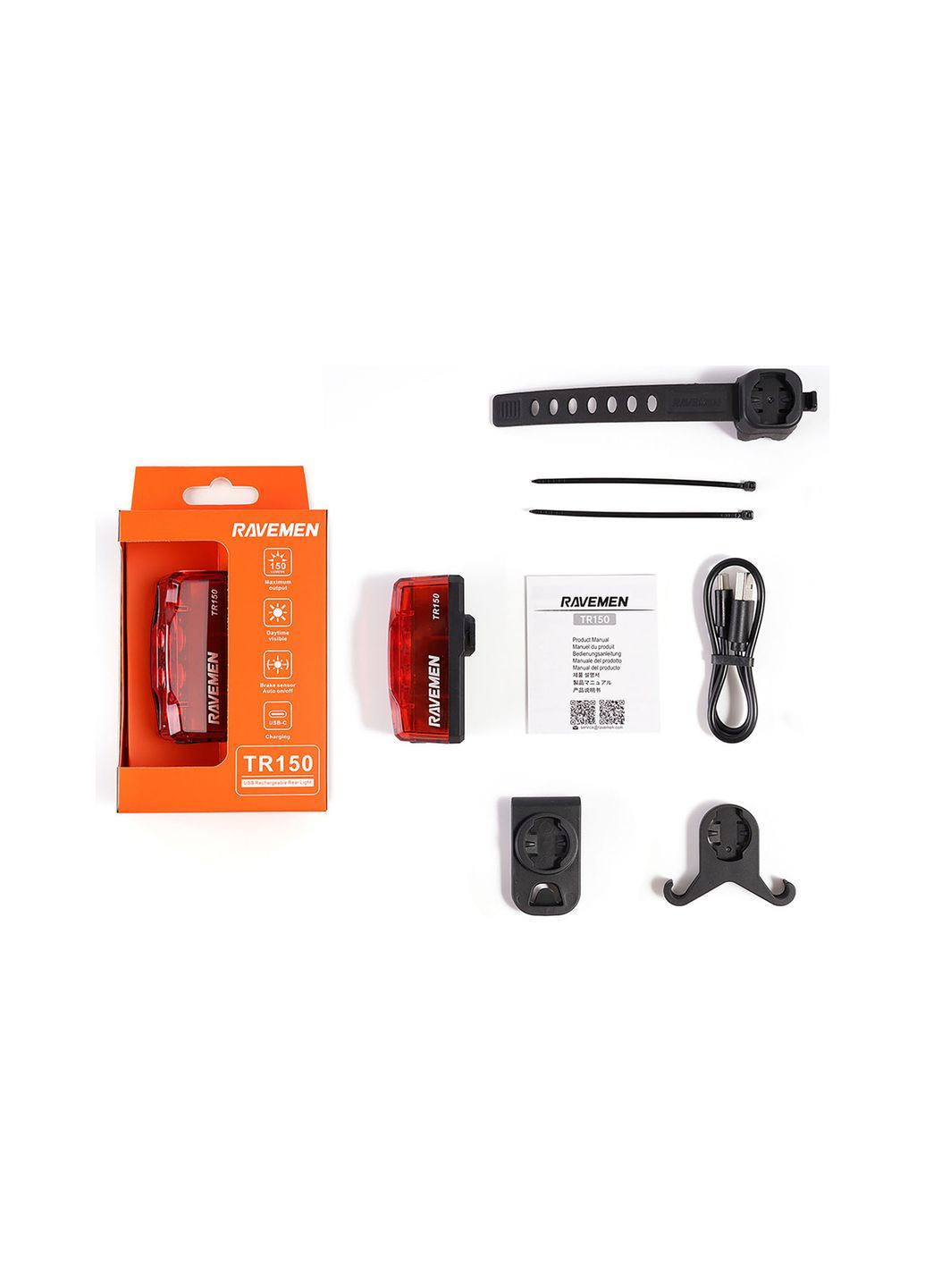 Задний свет TR150 (150 lm, 800 mAh) Ravemen (368863973)