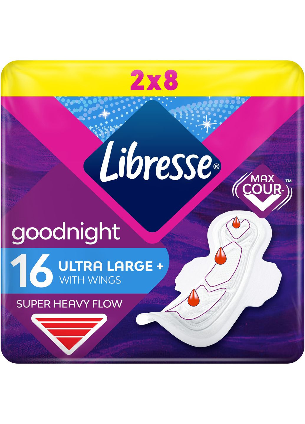Прокладки Libresse ultra goodnight large 16 шт. (268139504)