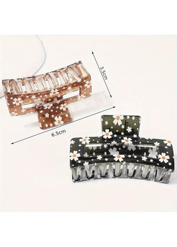 Заколки для волос Лилиана, набор из 6 шт, заколка крабик для волос с имитацией жемчуга No Brand (370290353)