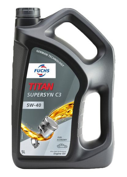 FUCHS Supersyn C3 5W-40 5л NEW — Мощное синтетическое моторное масло для современных двигателей с турбиной и DPF Fuchs Oil (367860819)