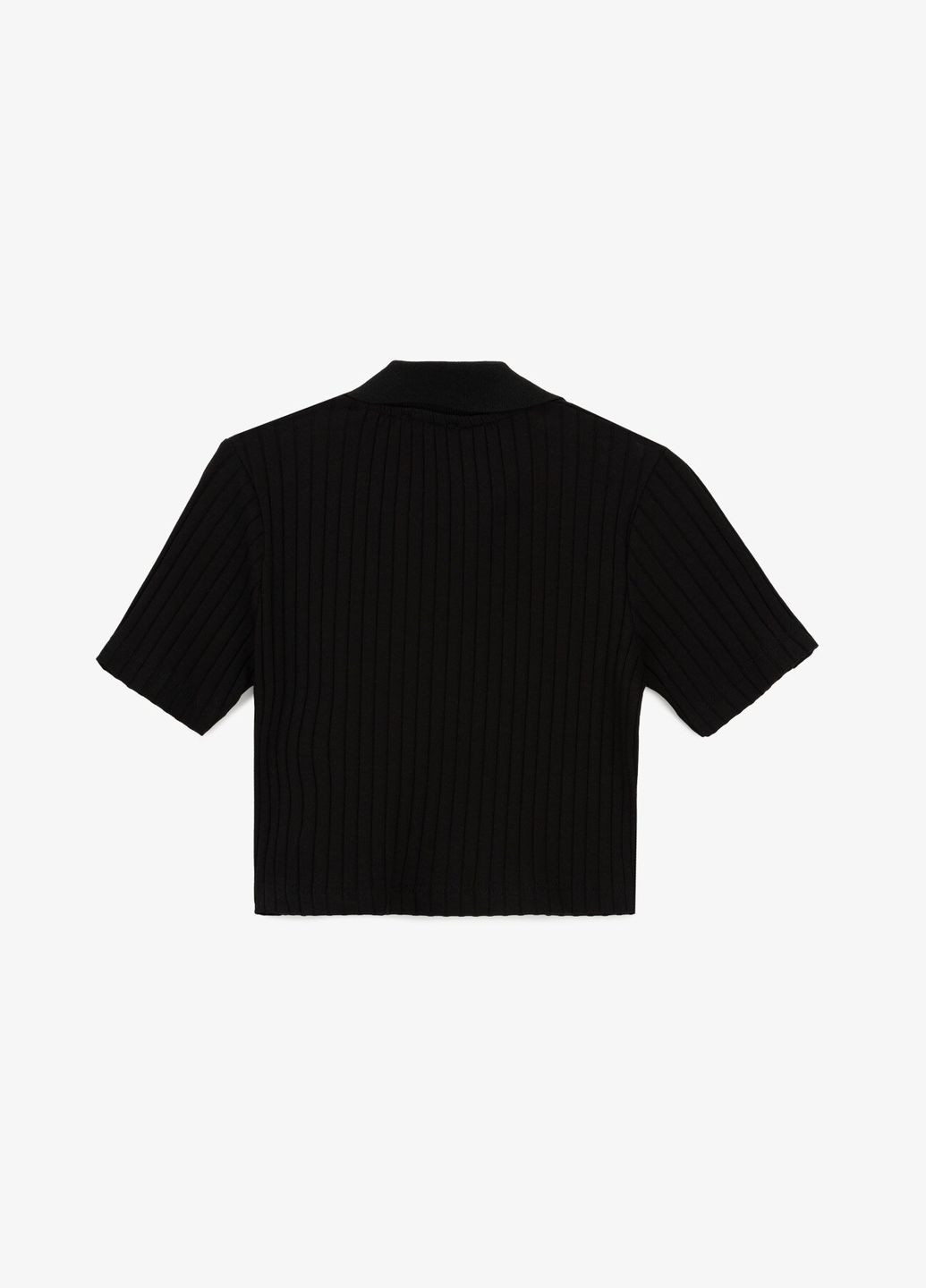 Чорна літня поло однотонний для дівчинки m115 140 см shop (2000990931559) Dinomin