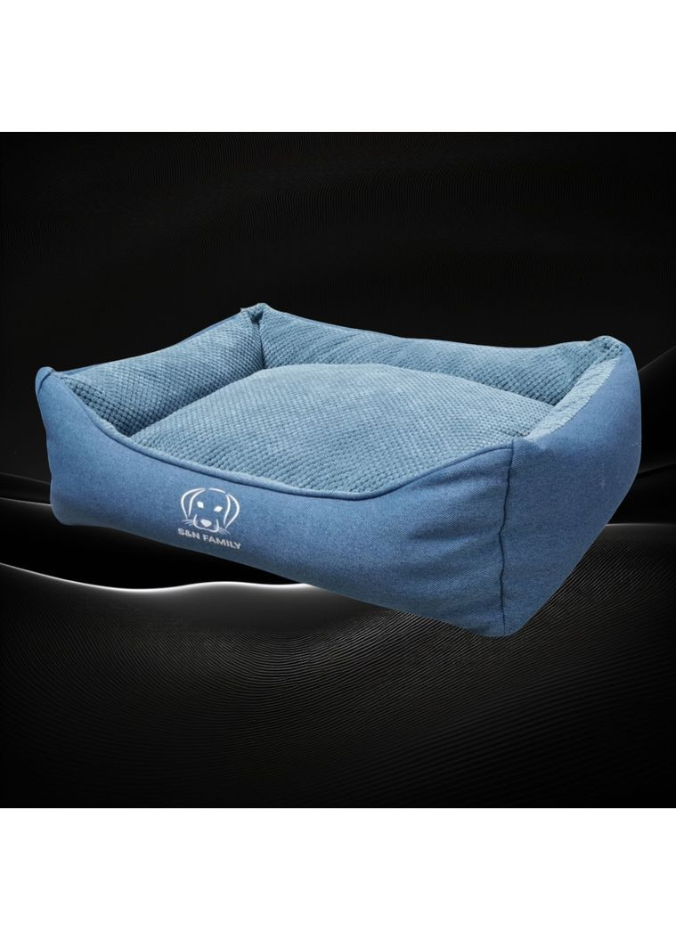 Лежанка 160х110х25см з текстилю для гігантських собак "Fiolent" (Синій) S&N Family (361204410)